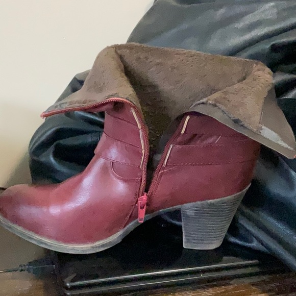 Trendy burgundy boots Taxi brand size 11 - Picture 5 of 5